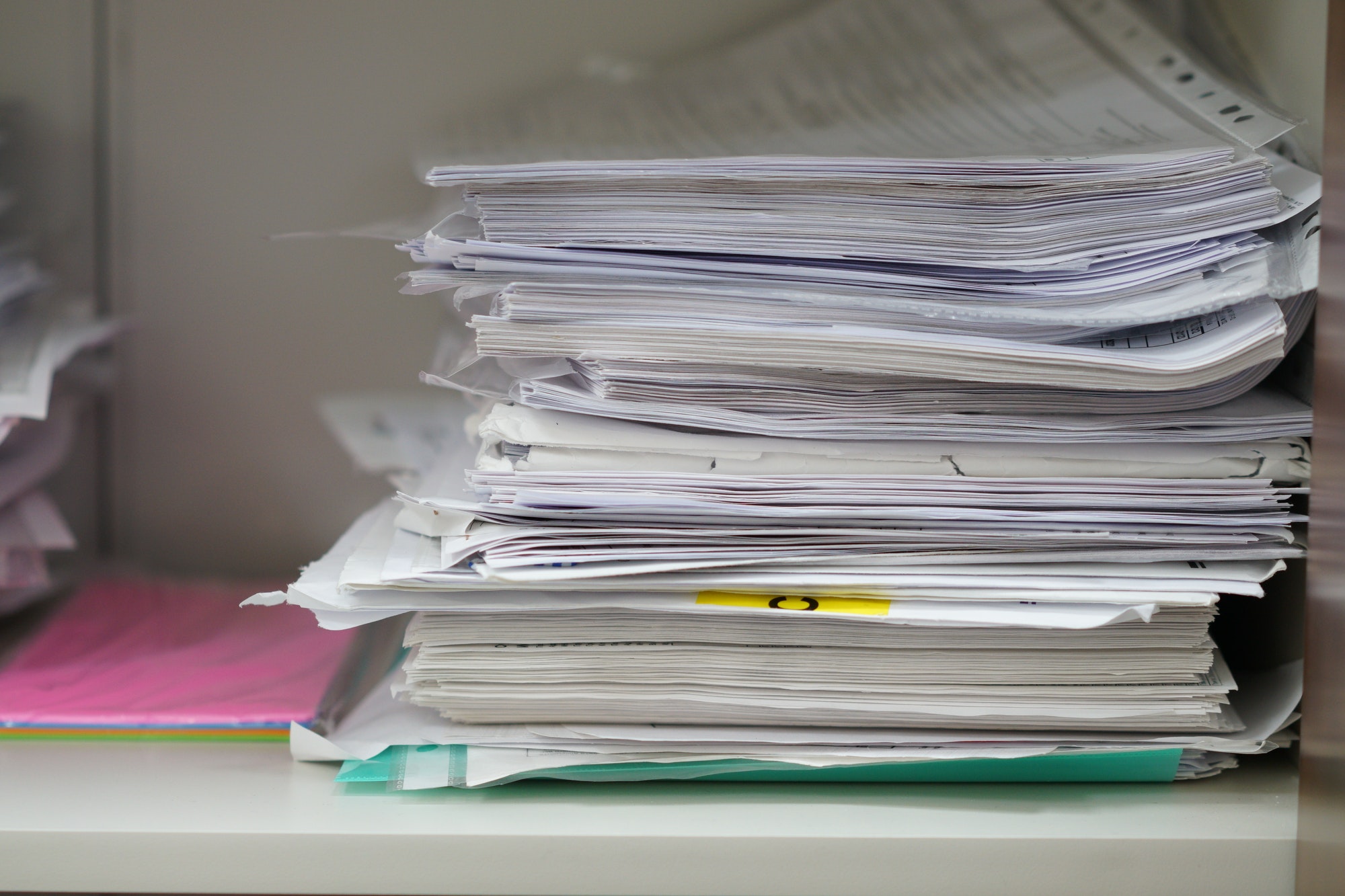 Pile of documents and files